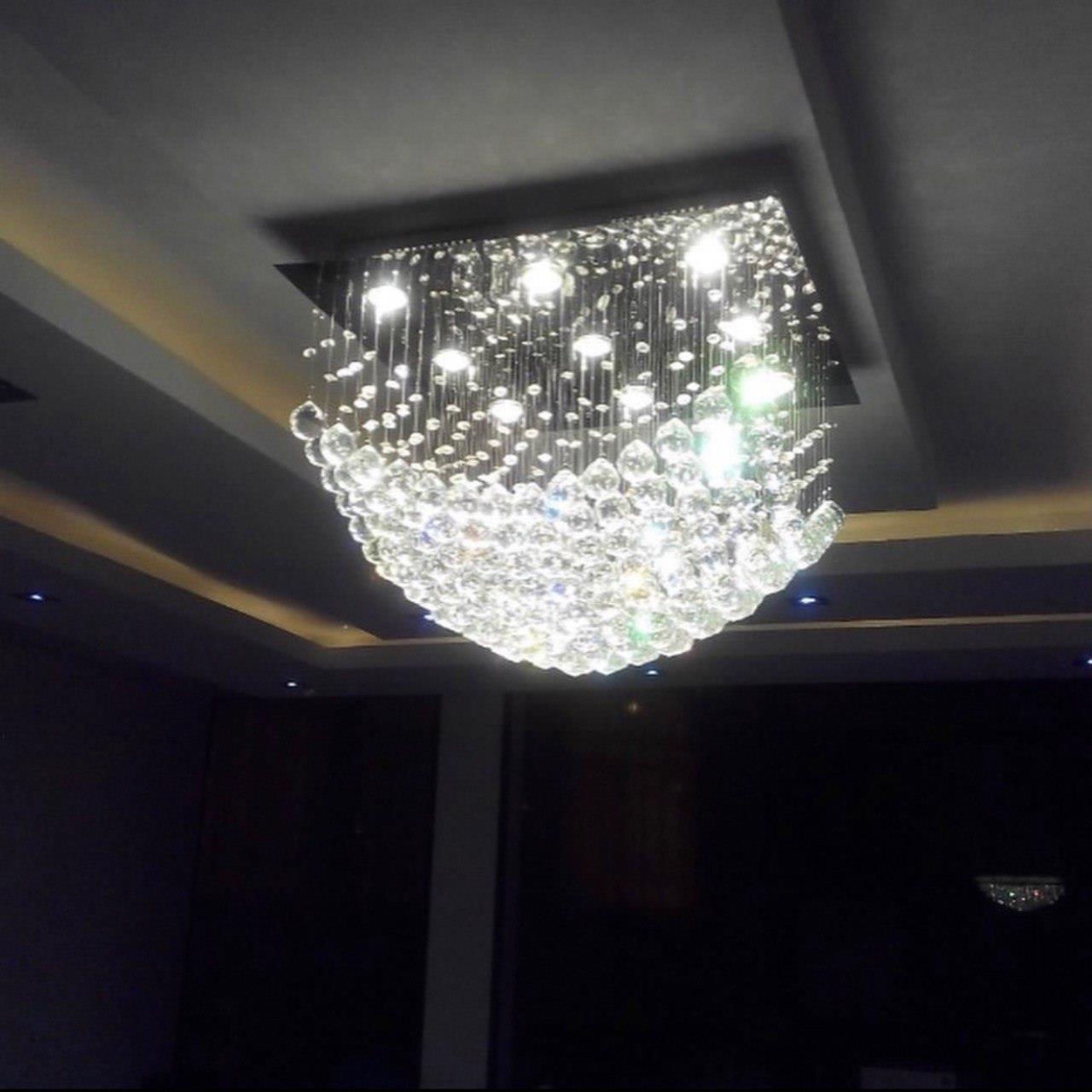 لوستر ریسه ای مربع سایز 60*60 طرح کشکولی