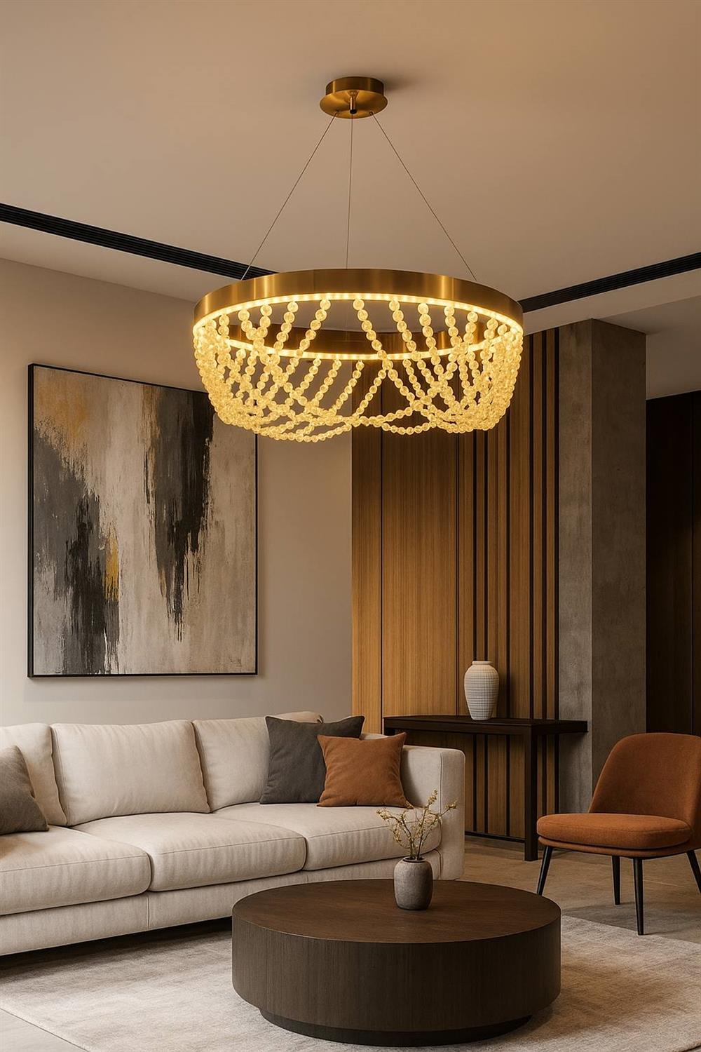 لوستر حلقه موج 60