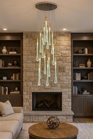 لوستر قطره یخی سفارشی 